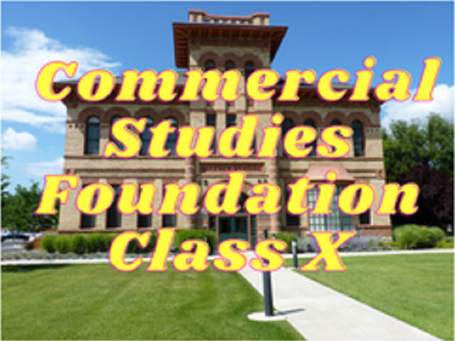 Commercial Studies (Foundation) - Class X